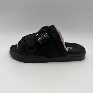 Draco Black Strap Slides Sandals Size 7-8